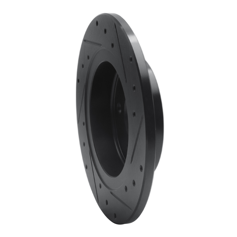 Buick Encore Brake Rotor (1) - Rear Left - R1 Concepts - Drilled & Slotted - Black - `11-`22